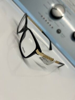 Versace Black and Gold Optical Glasses